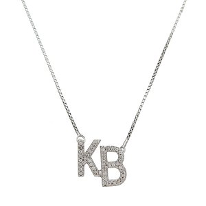 Colar mini monograma personalizado