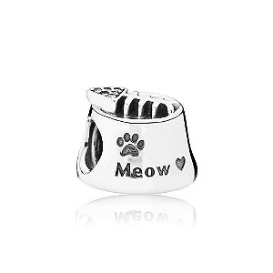 Berloque de pote de ração de gato