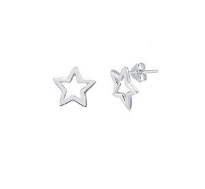 Brinco de estrela na prata