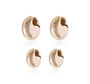 Dupla de argola lisa