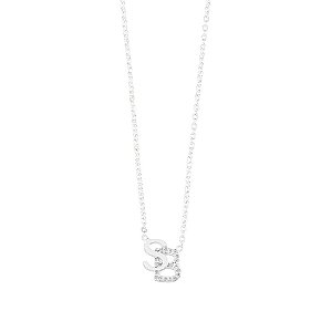 Colar mini monograma letra lisa e cravejada personalizado