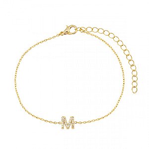 Pulseira personalizada de letra