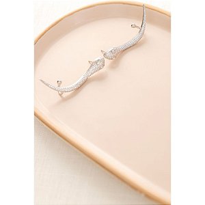 Brinco ear cuff de cobra