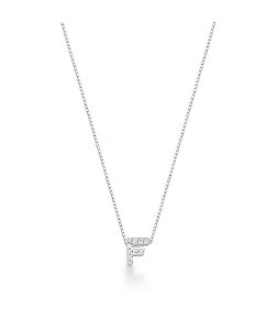 Colar de letra na prata 925 (escolha a letra)