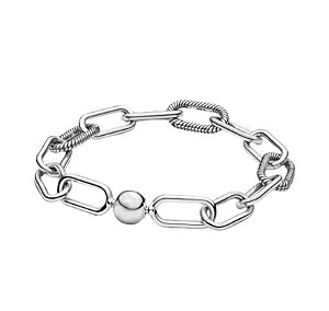 Pulseira de elos na prata