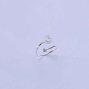 Anel de letra na prata 925 (escolha a letra)