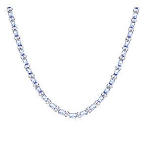 Colar riviera oval tanzanita