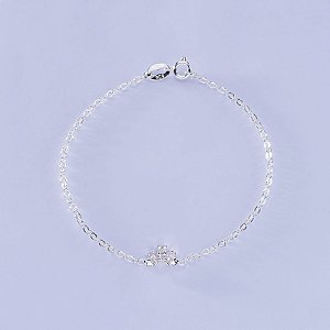 Pulseira infantil na prata