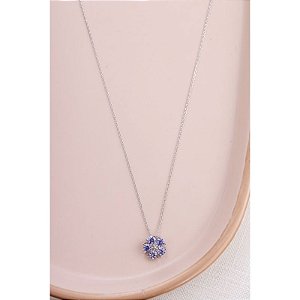 Colar de flor tanzanita