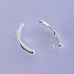 Brinco ear cuff de prata