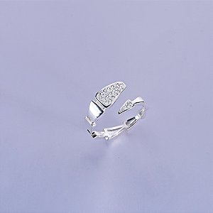 Anel de serpente de prata