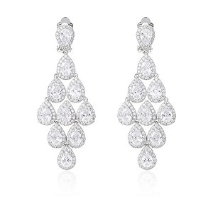 Brinco cascata cristal