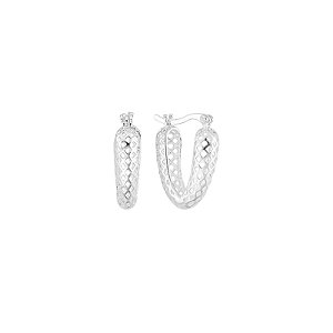 Argola telada na prata