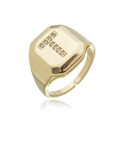 Anel  de dedinho de letra