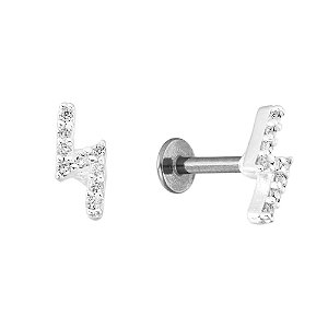 Piercing de raio cravejado