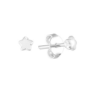 Brinco de flor na prata