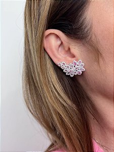 Brinco ear cuff pink