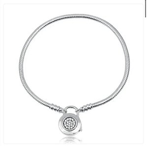 Pulseira de berloques com fecho de redondo TAM 19