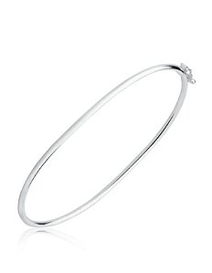 Bracelete liso de prata