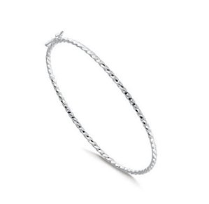 Bracelete torcido de prata