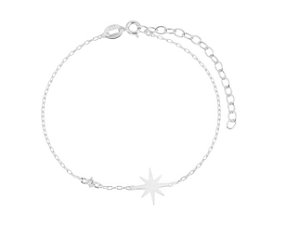 Pulseira estrela na prata