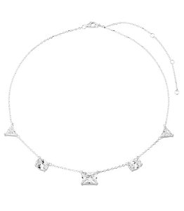 Choker cristal na prata
