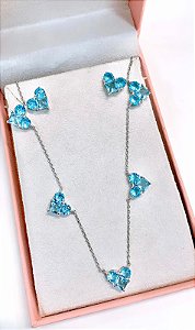 Conjunto de coração acqua