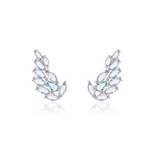 Brinco ear cuff de navetes acqua