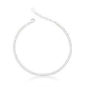 Pulseira riviera 1 mm prata 925
