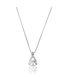 Colar Nossa Senhora Aparecida na prata 925