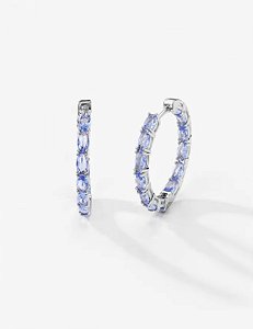 Argola tanzanita 30mm