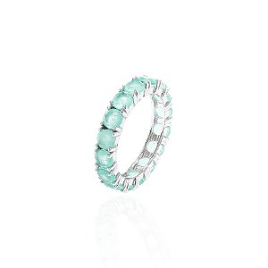 Anel colombiana na prata 925