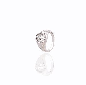 Anel Nossa Senhora Das Graças na prata 925