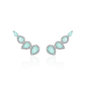 Brinco ear cuff gotas colombiana