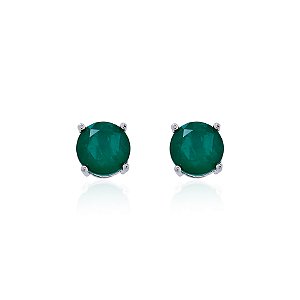 Brinco esmeralda 10mm