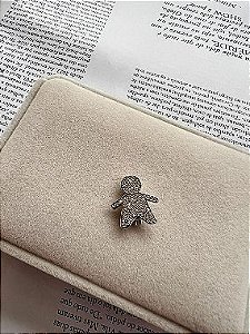 Pingente para pulseira de fita menino cristal