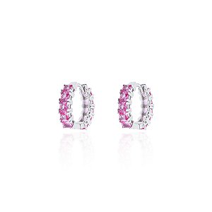 Brinco argola pink 19mm