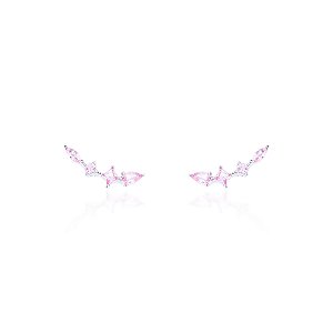 Brinco mini ear cuff pink