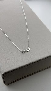 Colar amém na prata 925