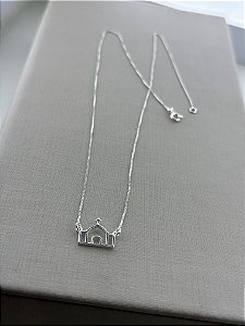 Colar igreja na prata 925