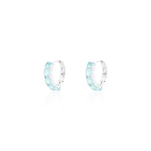 Argola colombiana na prata 925