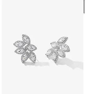 Brinco earcuff navete cristal