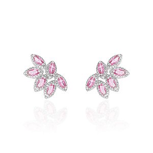 Brinco earcuff navete pink