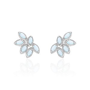 Brinco earcuff navete acqua