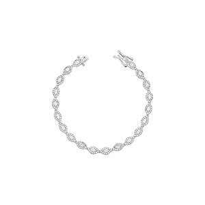 Pulseira riviera navete cristal