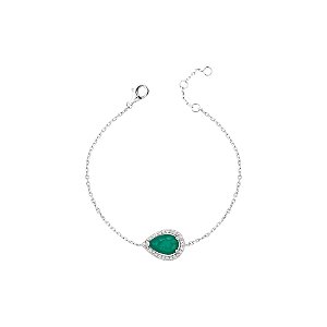 Pulseira gota esmeralda