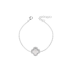 Pulseira trevo madrepérola