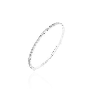 Bracelete meia cravação duas fileiras