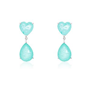 Brinco coração e gota colombiana