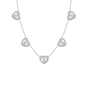 Colar de corações cristal